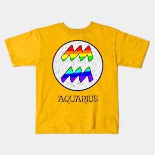 ZODIAC PRIDE AQUARIUS Kids T-Shirt